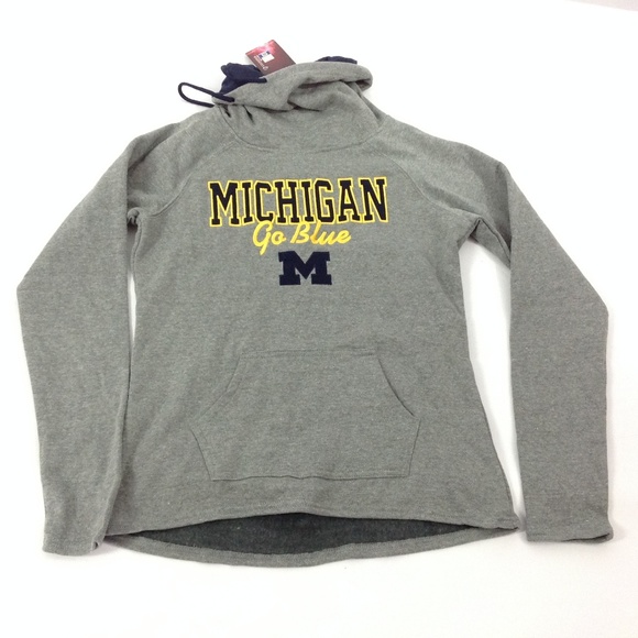 Michigan Women's Sweat Shirt Funnel Neck Size S - Picture 1 of 5